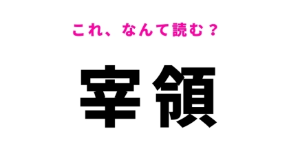 【宰領】はなんて読む?監督することを表します!