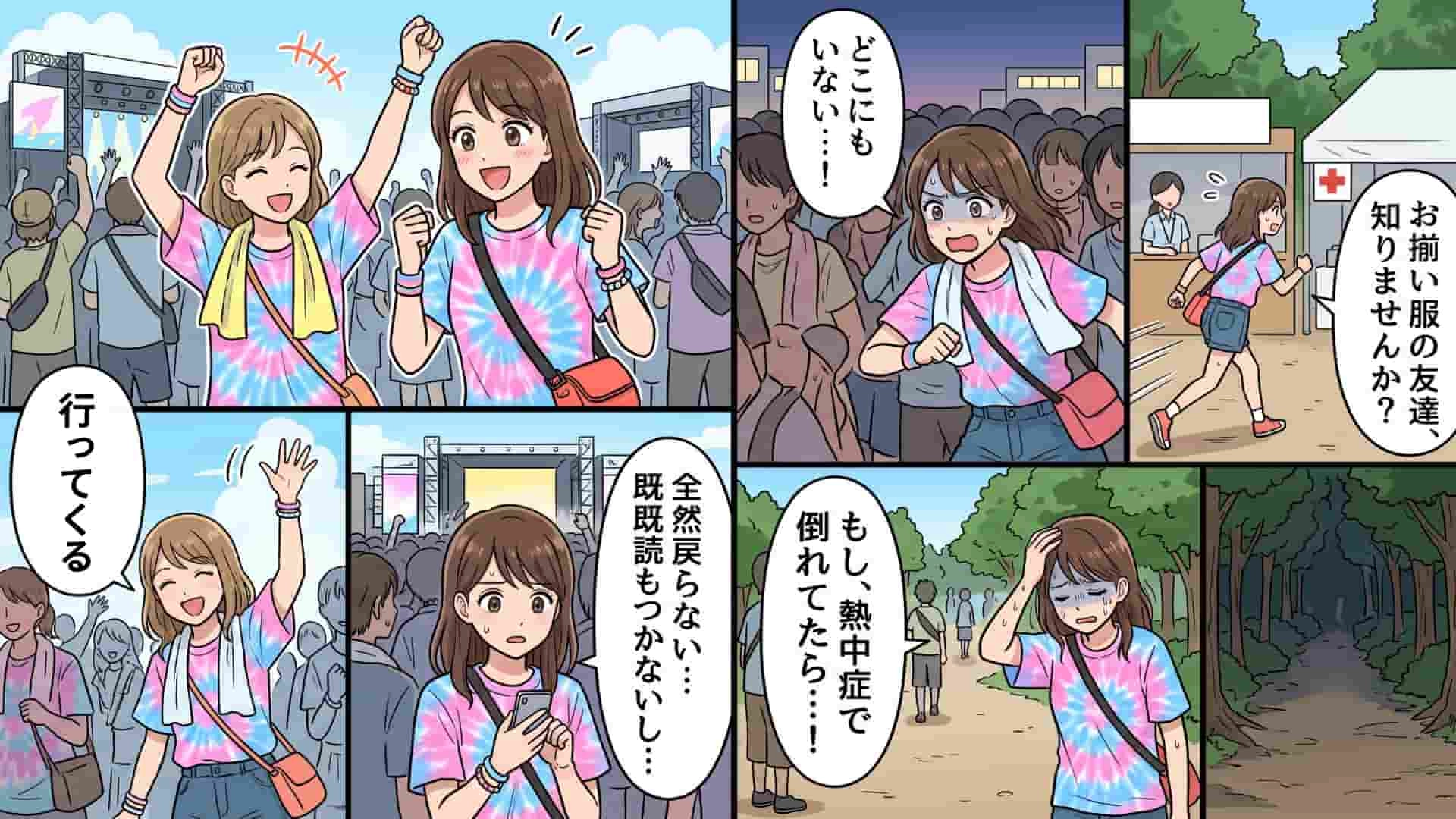 【まさかの結末】夏フェスで、親友が消えた…!?必死に探す私を待ち受けていた、思いもよらない【最悪の事態】とは!・前編