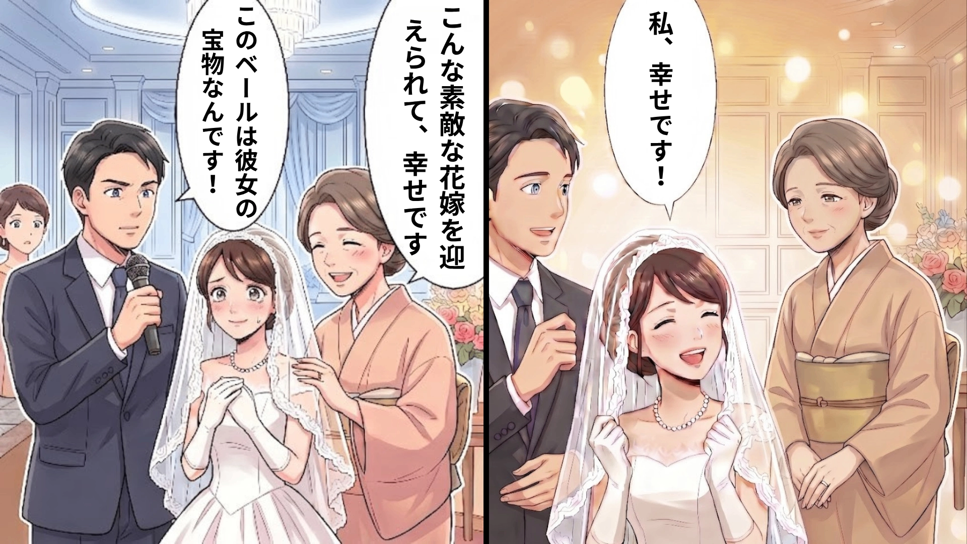 【後編】【衝撃展開】母のベールで迎えた結婚式。叔母の【最低発言】によって、会場の空気は一瞬で凍りついて...！？