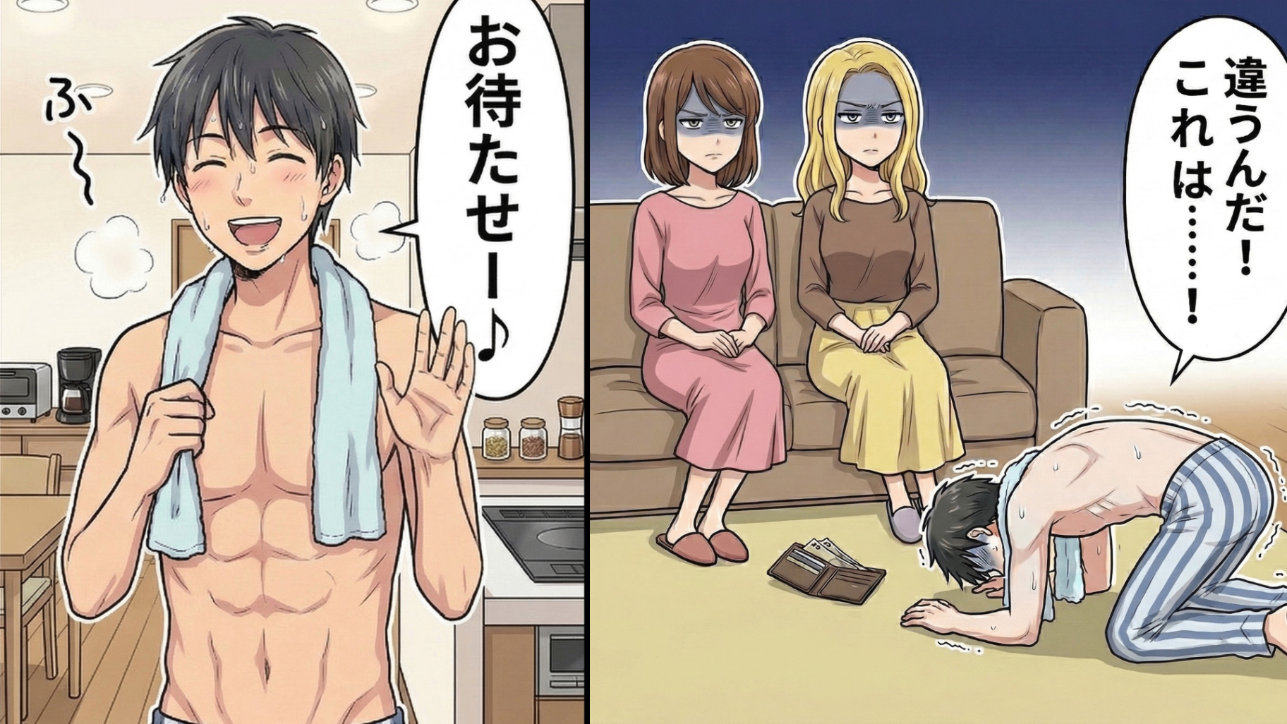 【後編】彼氏とおうちデート中。彼がお風呂に入っている間に突然玄関のドアが開いて...そこにいたのは【もうひとりの彼女】！？すると事態は思わぬ展開に...！