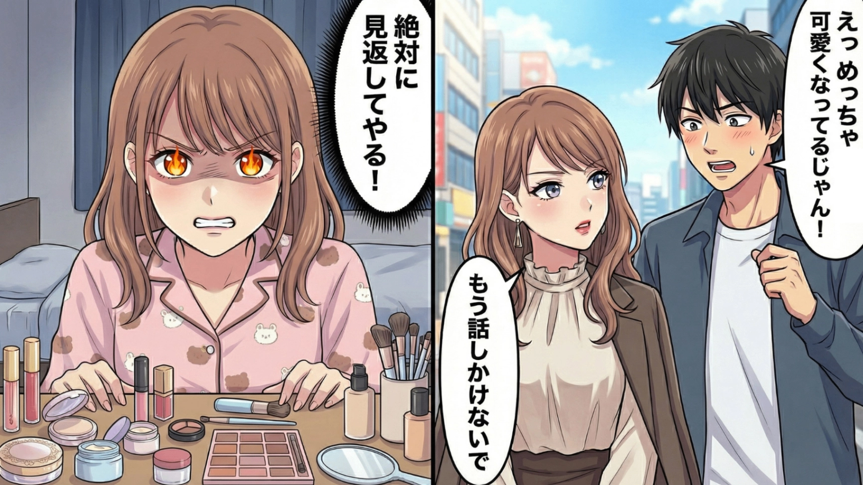 【後編】彼氏との【初お泊まりデート】ですっぴん披露♡ すると彼が「顔違いすぎて引く」と衝撃発言...翌日、悲しみが怒りに変わり“ある決意”をした私。立場が一変するまさかの結末に！