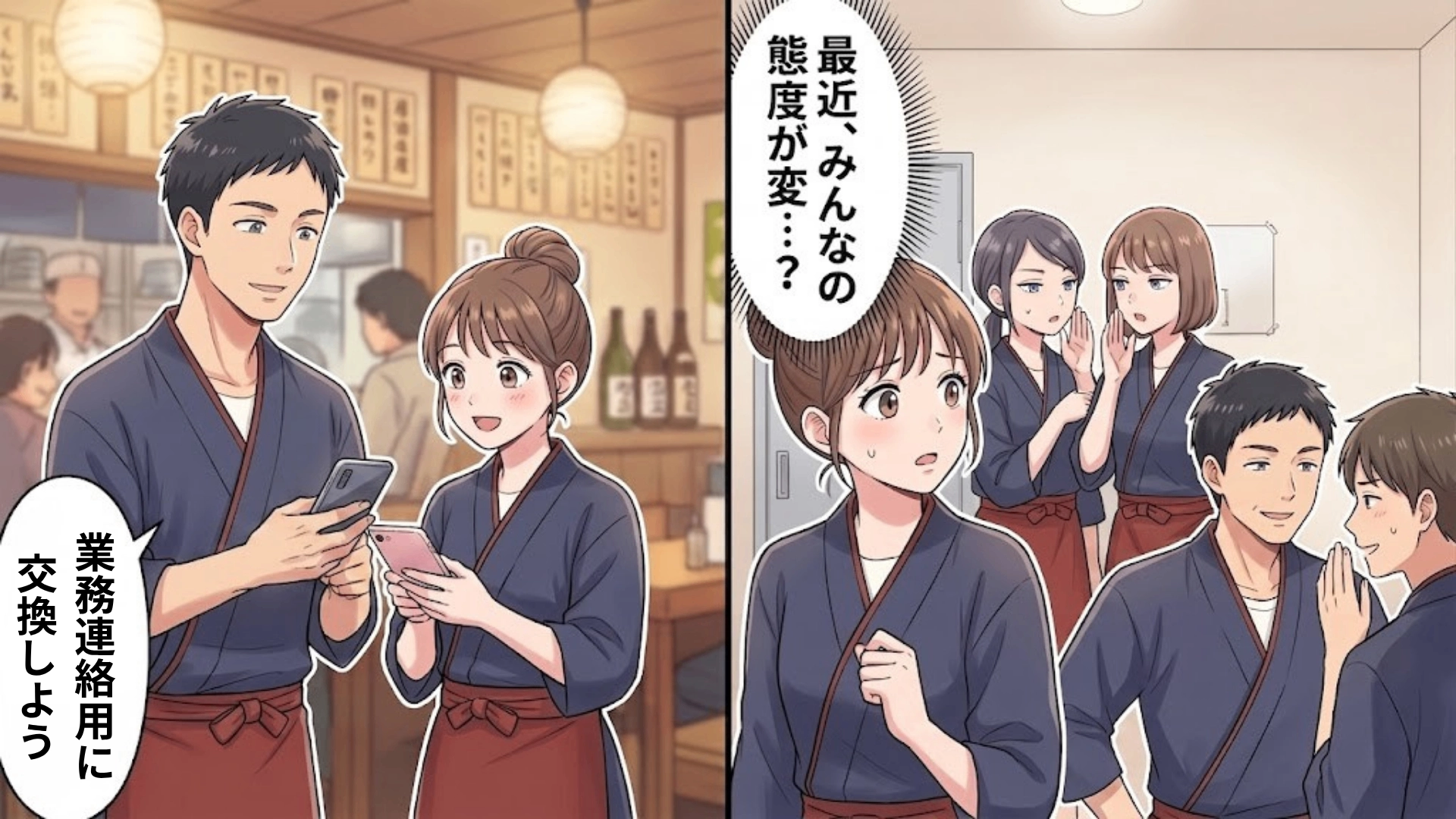 【修羅場】「全部あなたのせいよ！」バイト先の先輩と連絡先を交換したら...【とんでもない噂】を流されて！？・前編