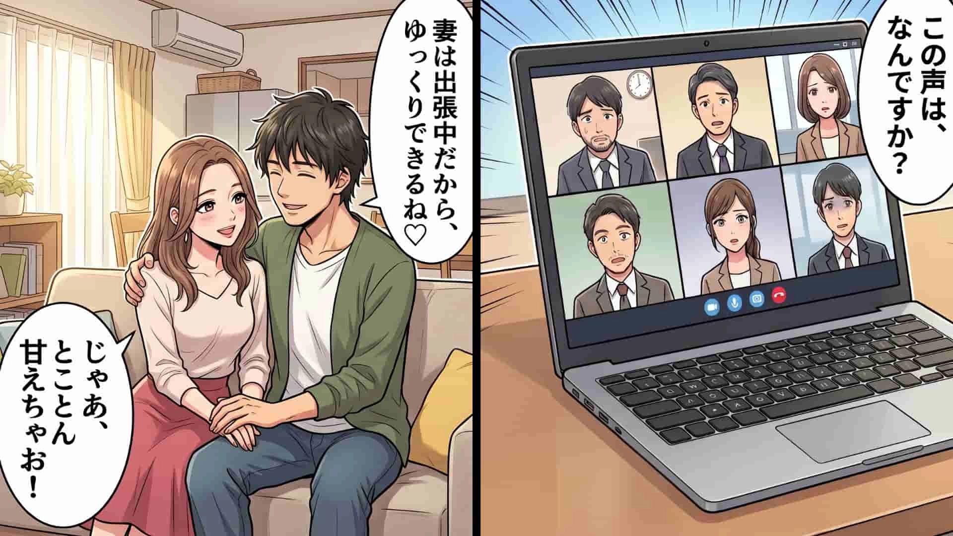 出張中の妻の留守を狙い、平日の自宅でやりたい放題!?しかし、その裏では【信じられない事態】が進行中で...!