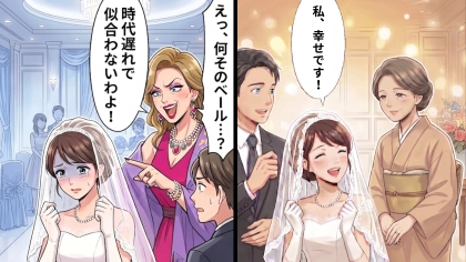 【衝撃展開】母のベールで迎えた結婚式。叔母の【最低発言】によって、会場の空気は一瞬で凍りついて...！