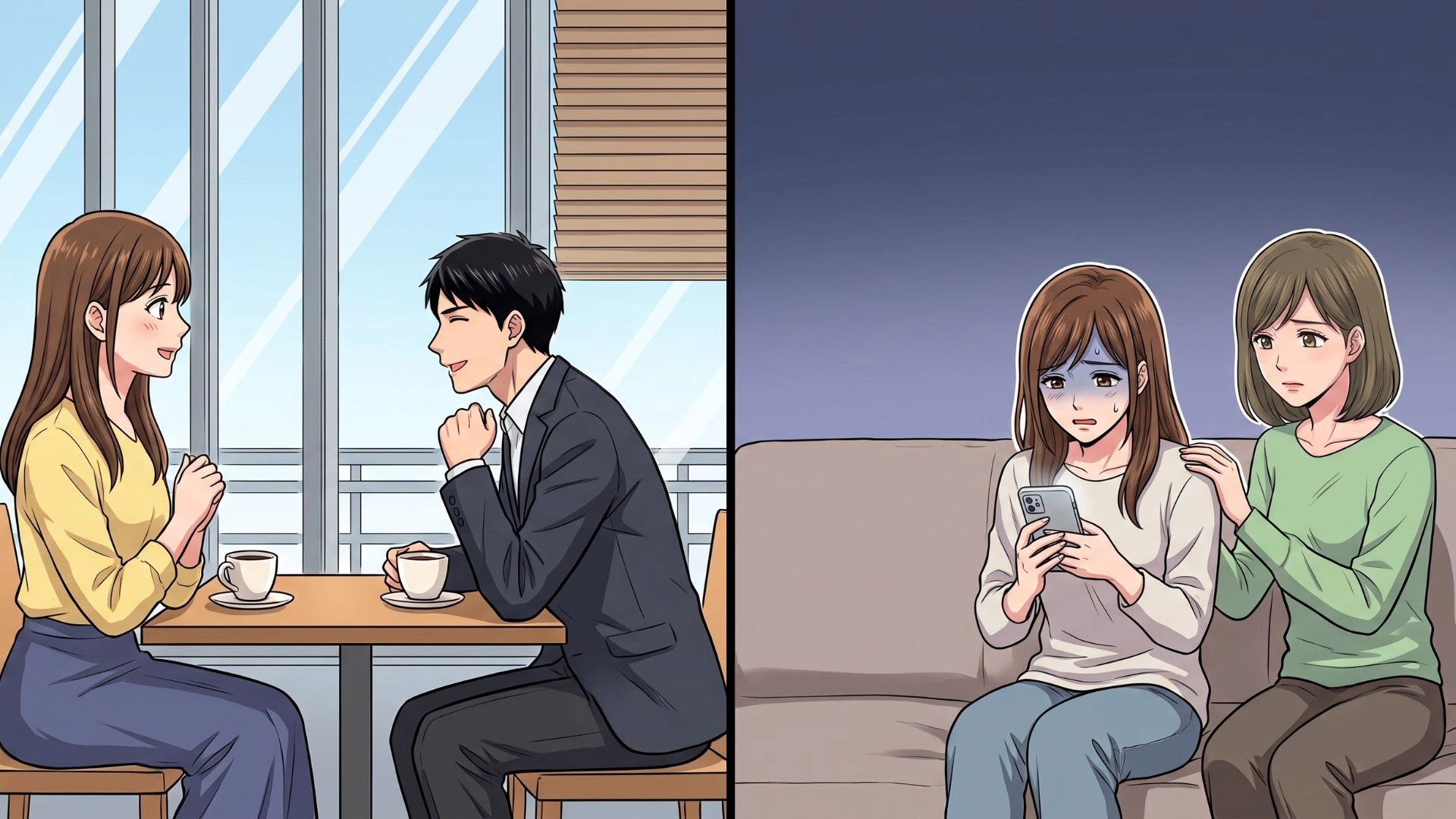 【マッチングアプリ】初デートで『婚姻届を持参』！？ありえない言動に、主人公はドン引き...！
