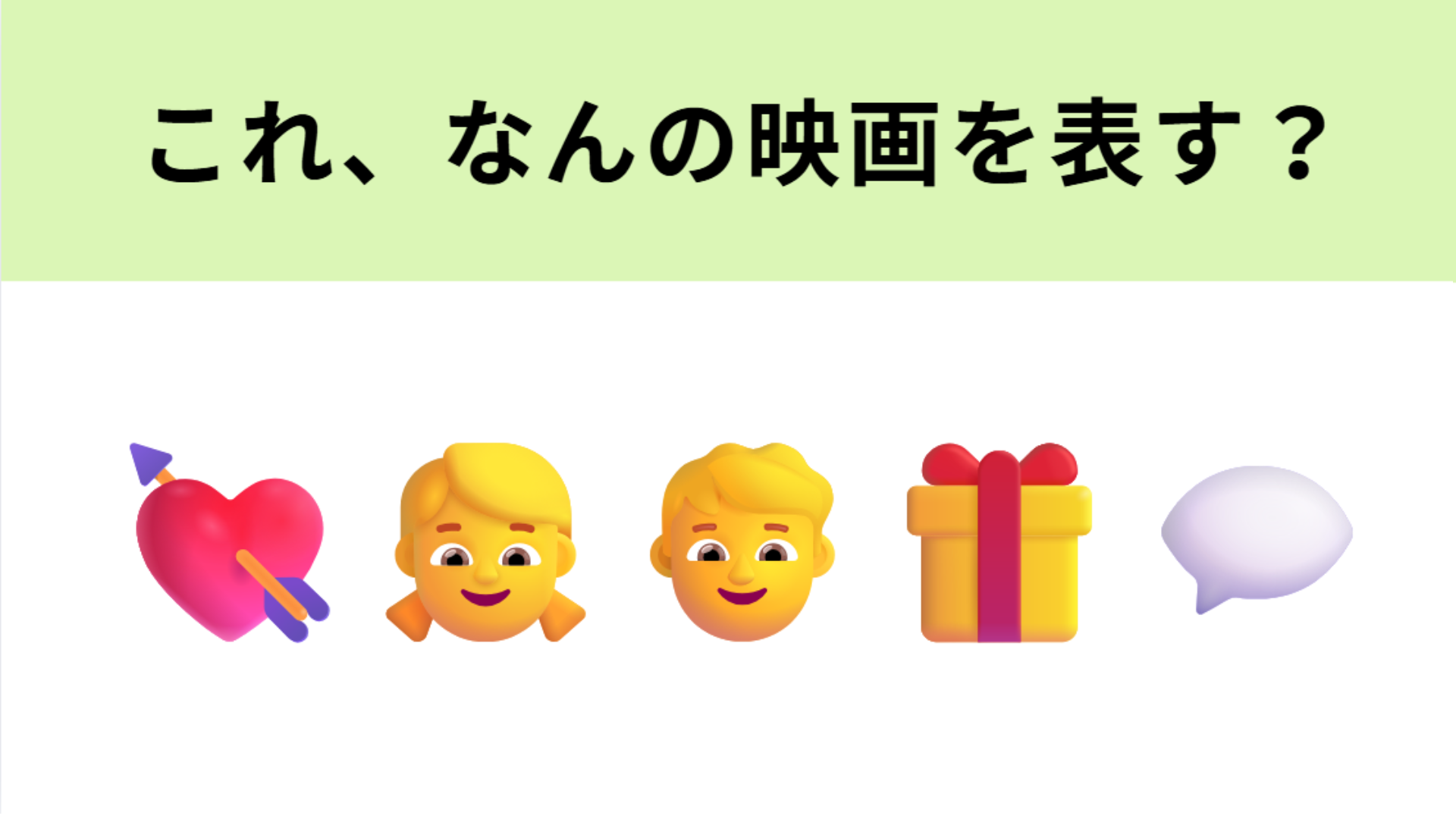 この絵文字が表す映画は？メインキャストのほとんどがアイドルの映画といえば…？