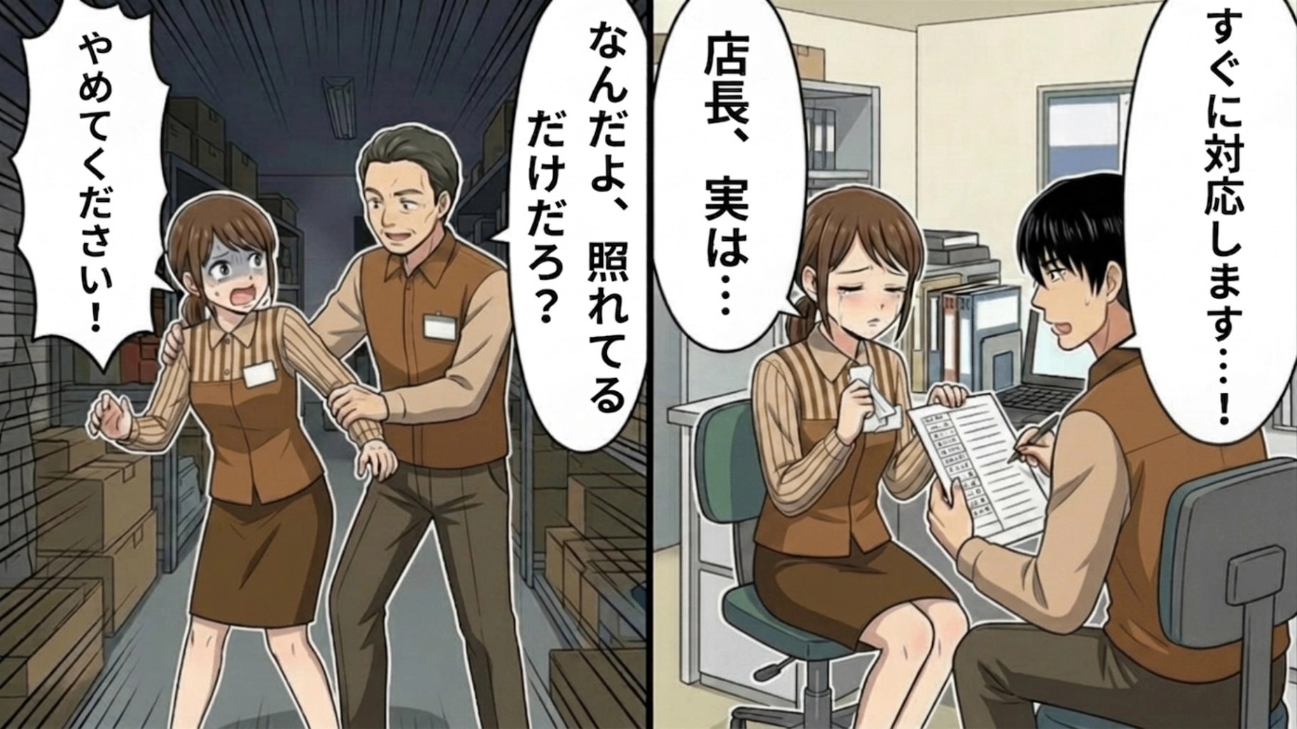 【後編】【セクハラ】「彼氏いるの？」→「いないですよ」やさしい男性社員が突然豹変…なに気ないひと言をきっかけに、【恐ろしい事態】に！？