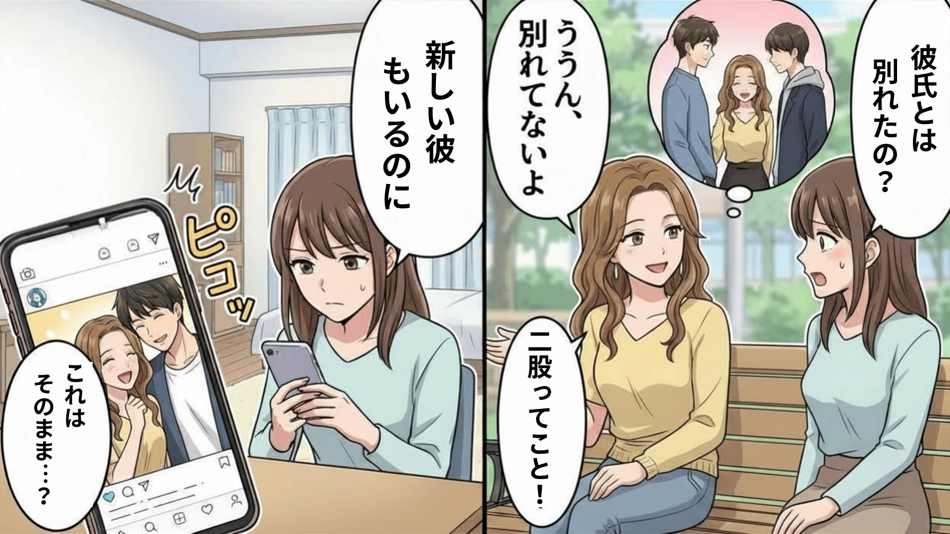 彼氏持ちなのに、先輩とも関係を持っている！？友だちが使っていた【恐るべき連絡手段】にドン引き...！・前編