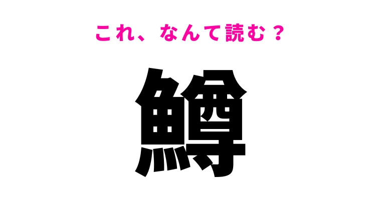 【鱒】はなんて読む？魚の名前を表す漢字！