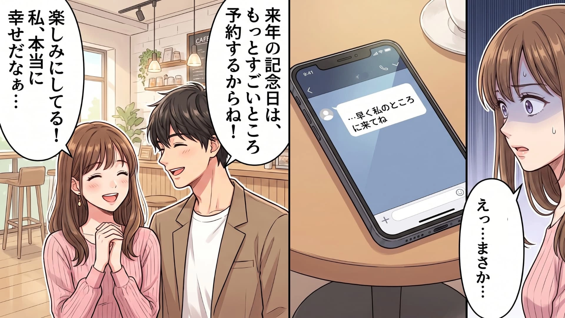 【衝撃の体験談】「早く私のところに来てね」やさしい彼氏と〈大好きな職場の先輩〉。順風満帆に見えた毎日に、思いもよらぬ事態が...！