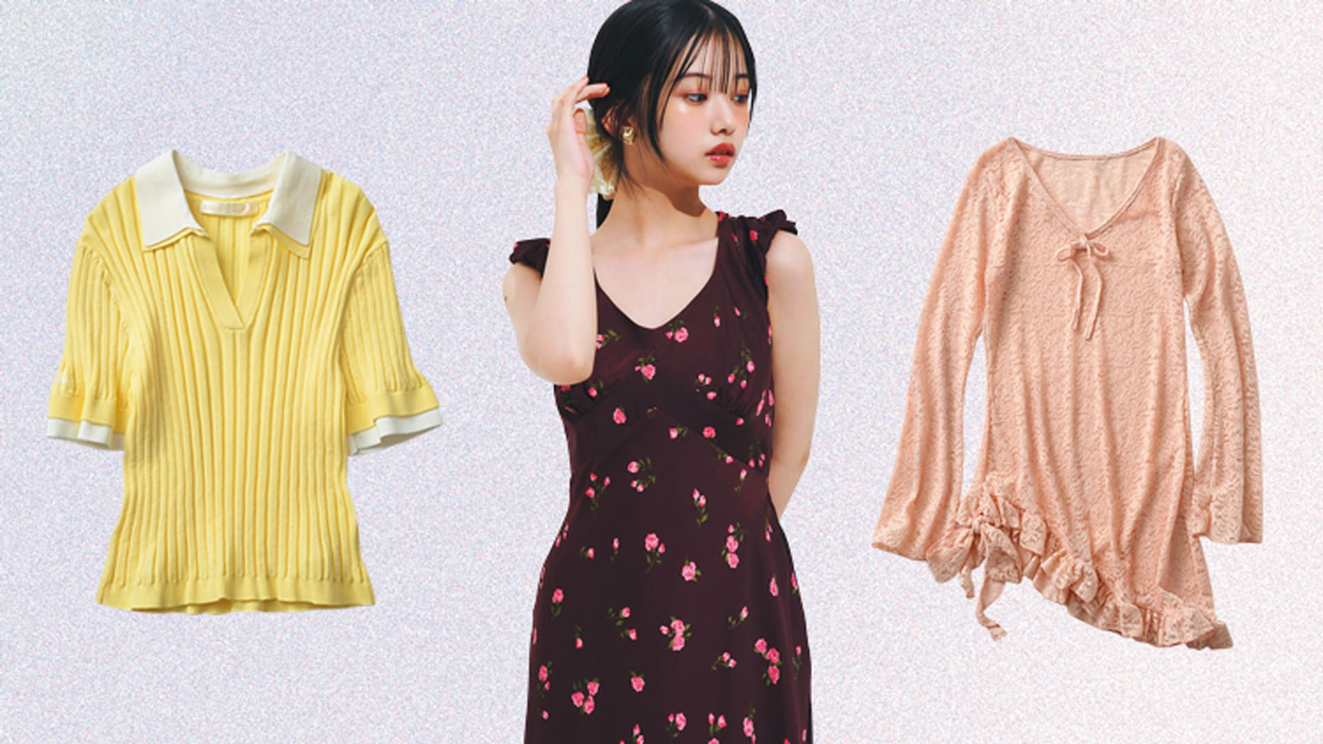 “縦長Iライン”を演出できる♡ ピタピタ素材の「Vネックアイテム」特集