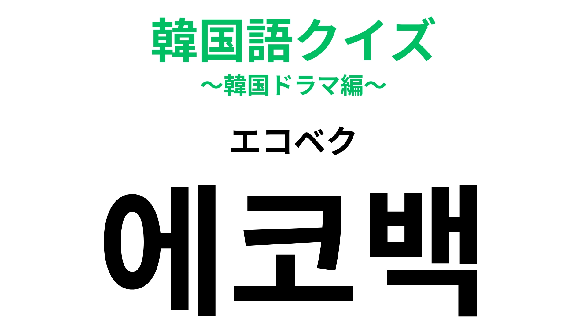 「에코백（エコベク）」の意味は？韓国旅行のお土産としても人気なアイテム！