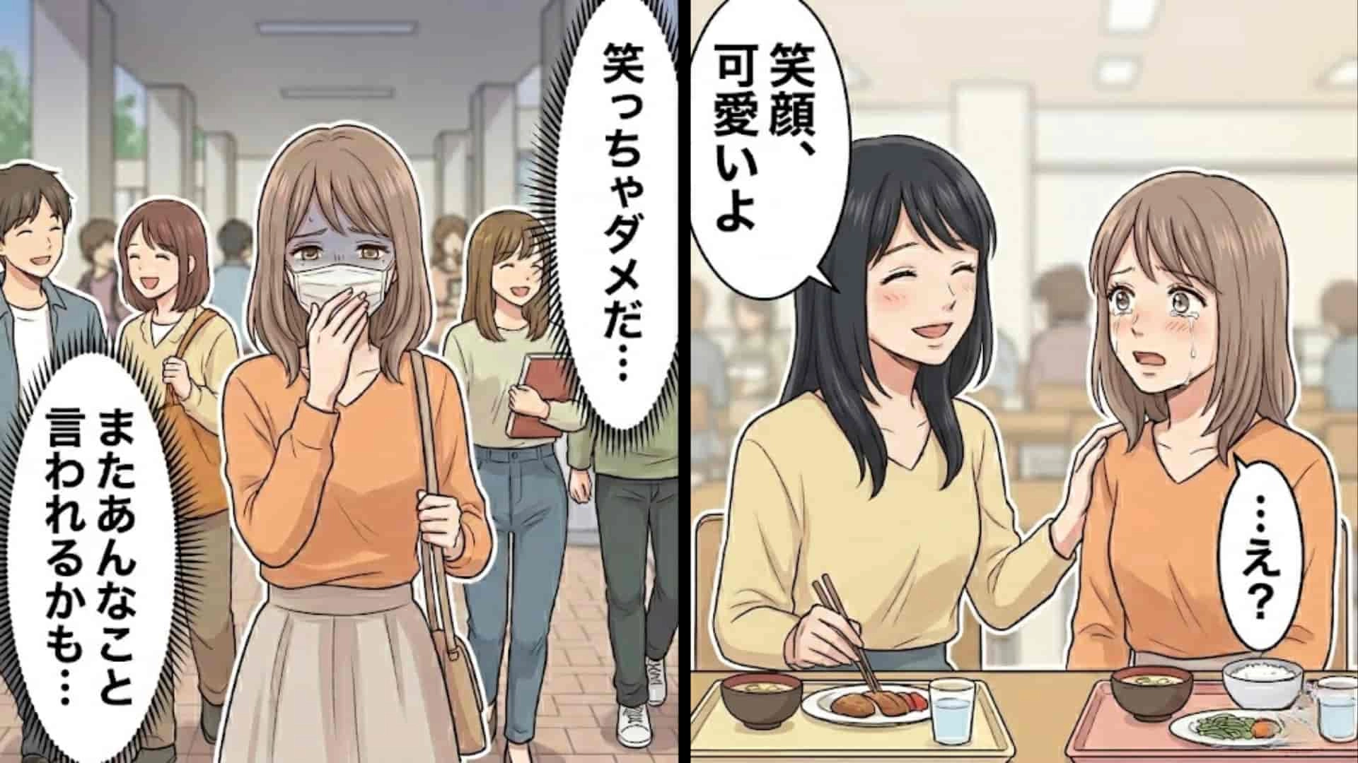 【後編】「笑った顔ブスだよね」初対面の同級生から突然の暴言！？深く傷ついた主人公に訪れた【予想外の結末】とは...！