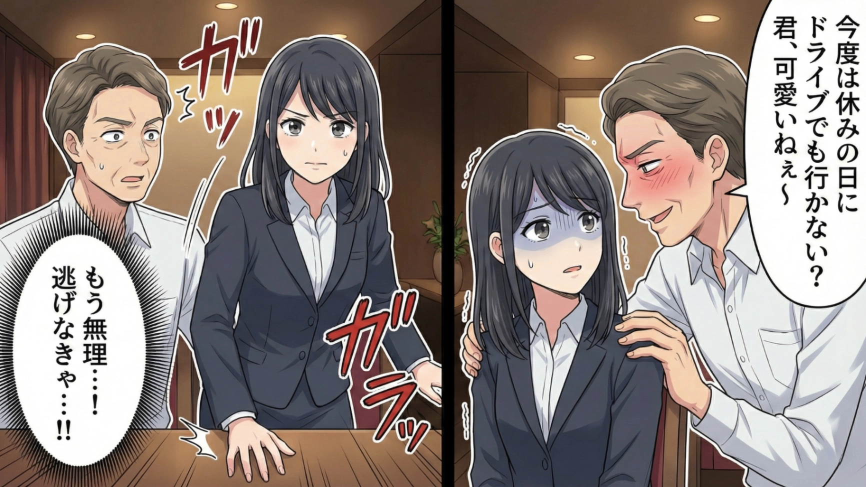 【後編】「ちょっと時間ある？」おじさん上司からの突然の誘い…ただの面談だと思ったら【まさかの事態】に！？