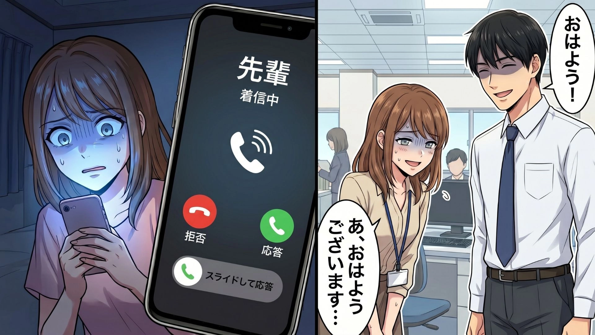 【後編】「今度、一緒に〇〇行かない？」“憧れの彼”と連絡先を交換♡ しかし、職場とのギャップに戸惑う【恐怖の行動】にパニック...！ ？