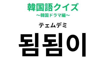 【韓国語クイズ】「됨됨이（テェムデミ）」の意味は？あなたはどんな人...！
