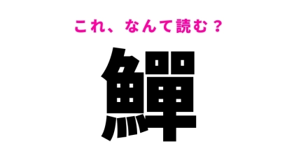 【漢字クイズ】「鱓」はなんて読む？海にいる生き物の名前です！