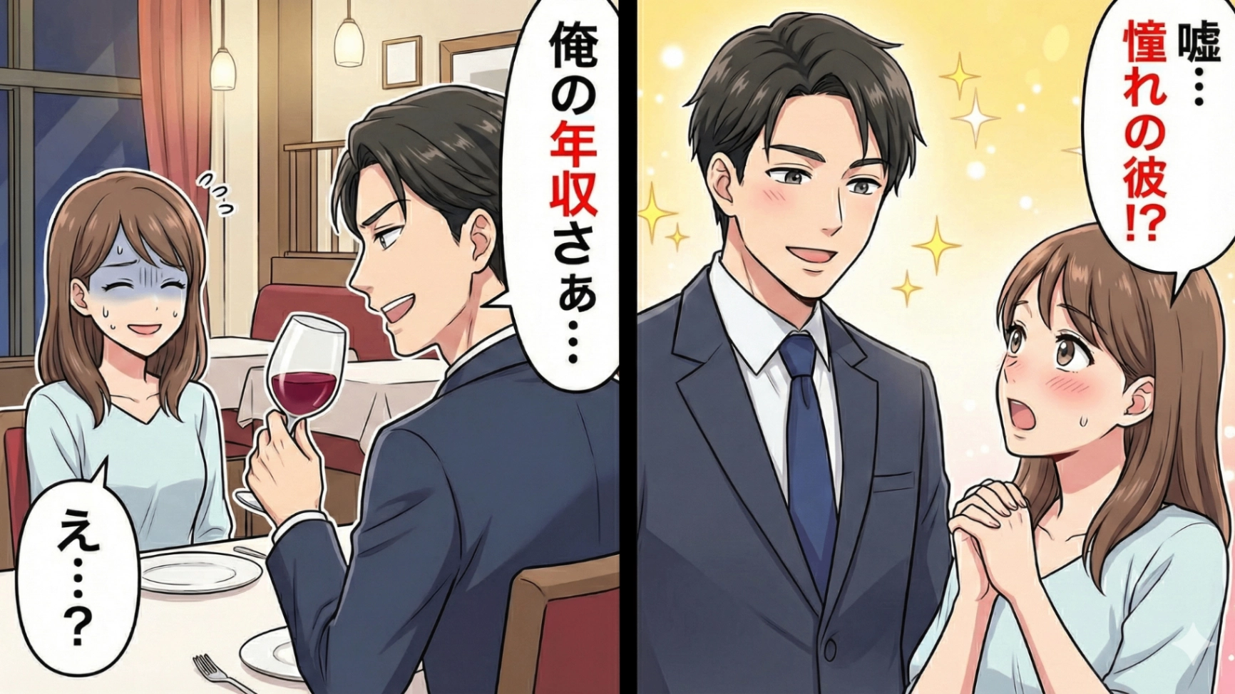 【同窓会マジック】昔好きだった同級生とデート♡ しかし徐々に違和感を感じて“予想外の展開”に...!・前編