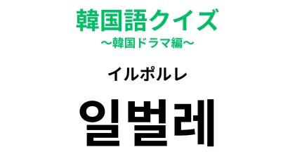 【韓国語クイズ】「일벌레（イルポルレ）」の意味は？プライベートがない...！