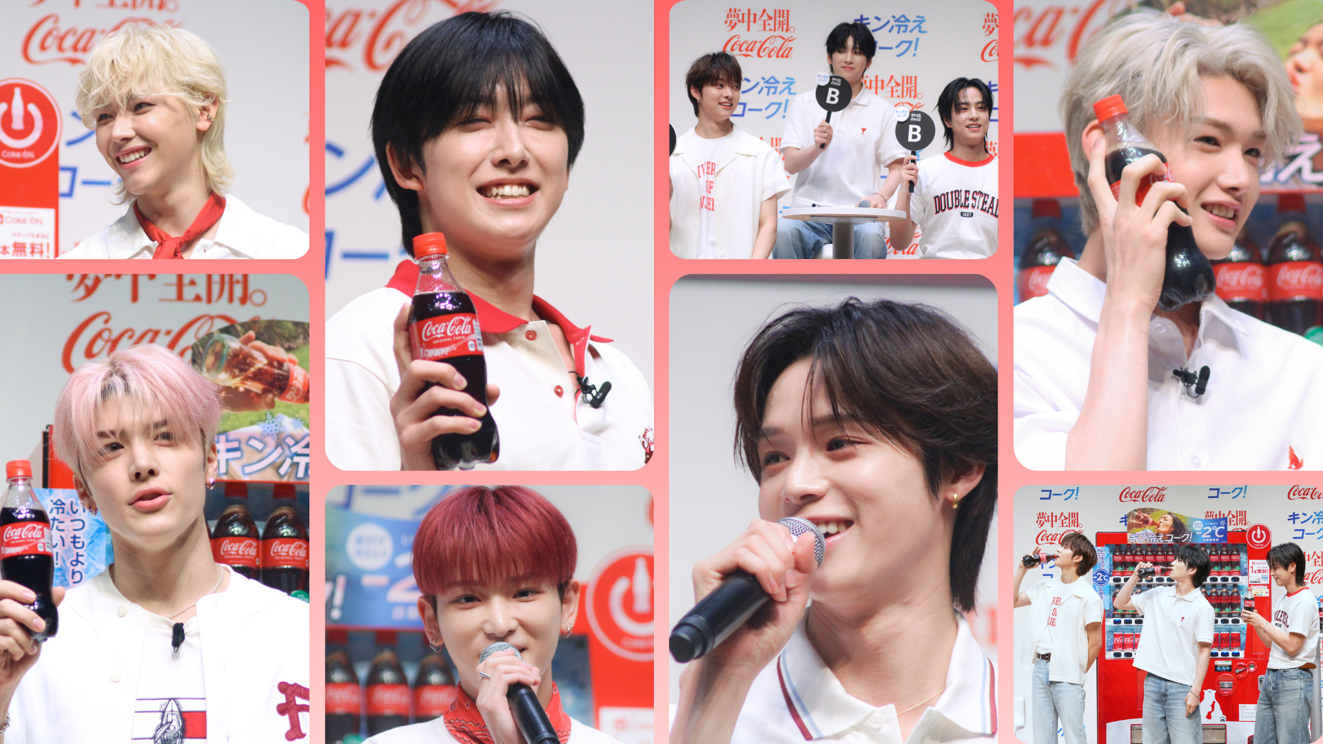 【&TEAM】が“夢中全開”！愛嬌＆キメ台詞対決も♡ キン冷えコーク体験会の様子を＜写真31枚＞で大公開！