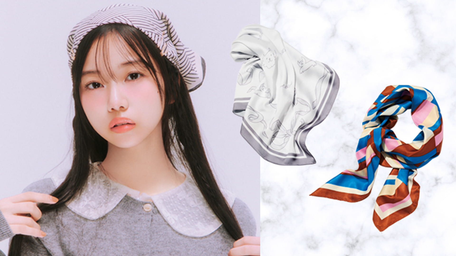 ガーリーなコーデも一点投入で即今っぽ！この秋挑戦するべき「スカーフ」活用術をご紹介♡