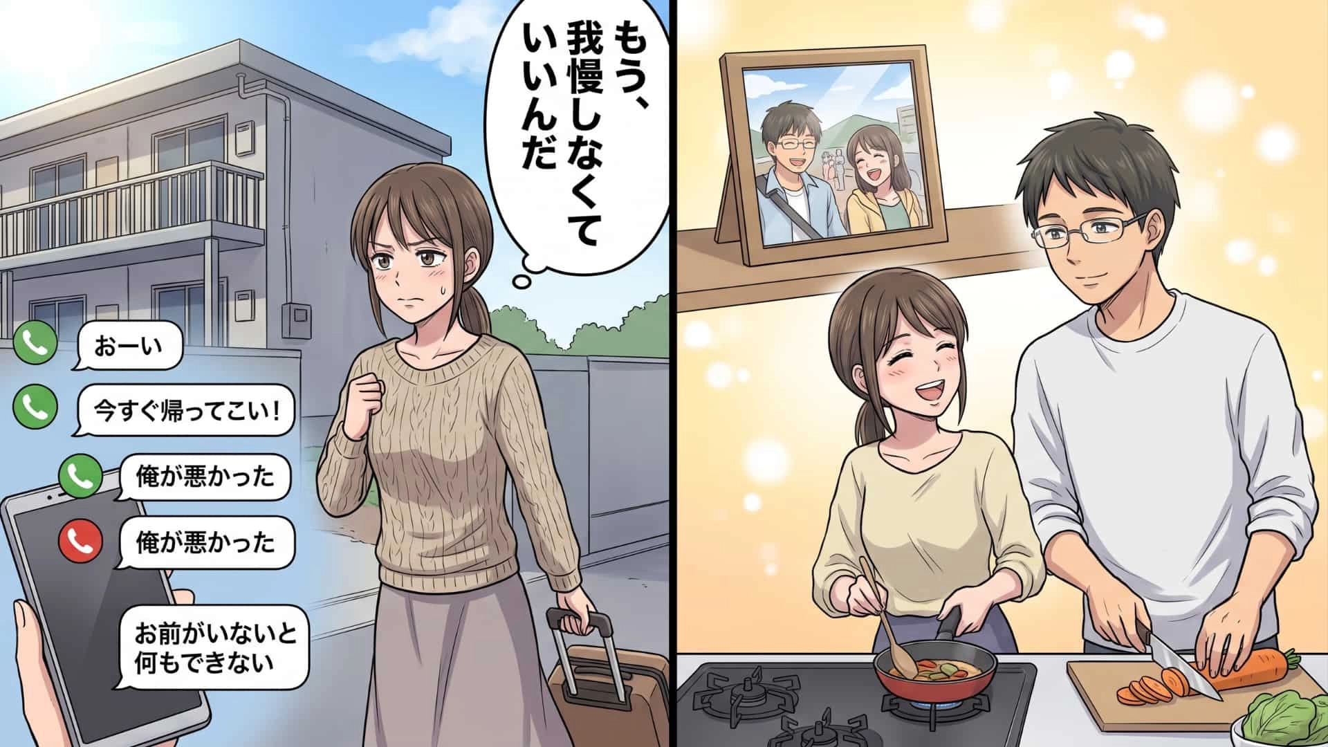 【後編】【モラハラ】「誰に向かって口聞いてんだよ！」手料理を流し台に捨てる彼氏に号泣...翌朝、主人公は【まさかの決断】を！？