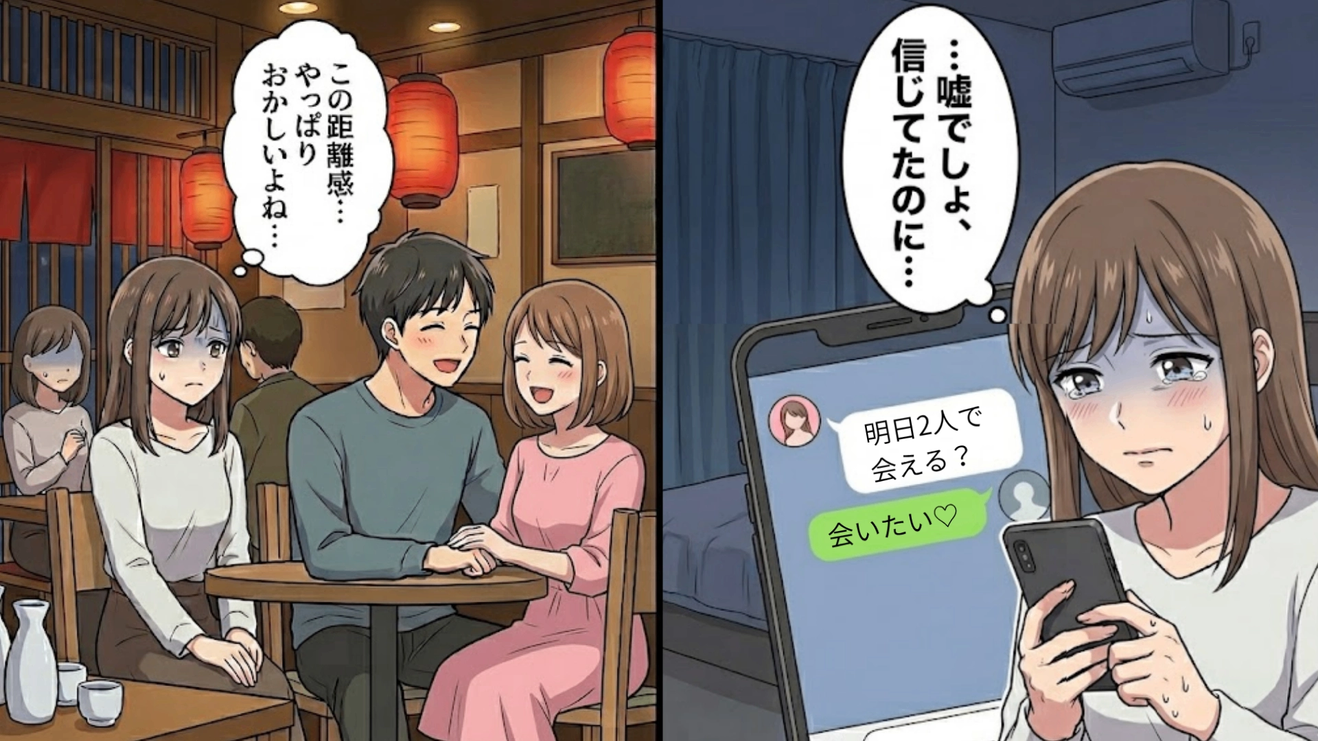 「兄弟みたいな関係だから」と言い張る彼氏と女友だち...そして、彼の不自然な態度に不信感が爆発。限界を迎えた私が取った【禁断の行動】とは...！