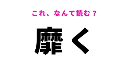 【靡く】はなんて読む？実は身近な難読漢字！