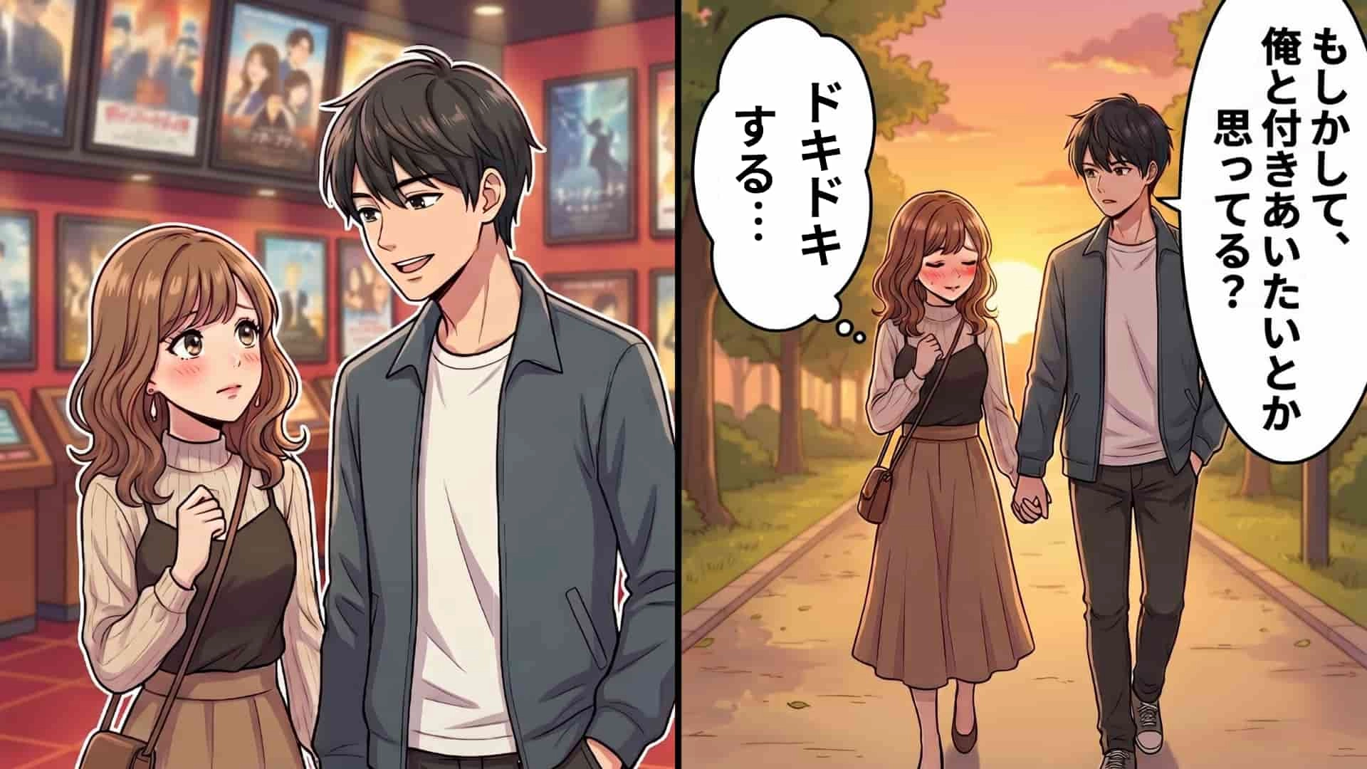「俺と付きあいたいとか思ってる?」気になる彼が初デート中、手を繋いできて...浮かれる主人公に【まさかの悲劇】が!?・前編