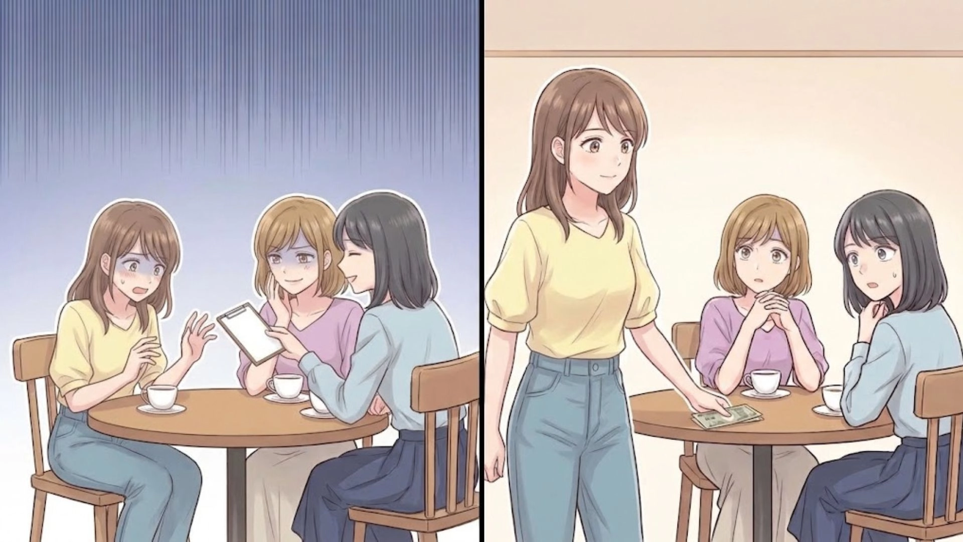 【後編】【最後にスカッと!】バイト終わりに大急ぎで向かった女子会。久しぶりに再会した友人たちが衝撃言動を連発。【信じられない態度】に反撃した、主人公の行動とは...!?