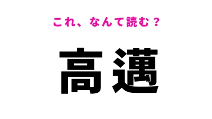 【高邁】はなんて読む？優れていることを表す難読漢字