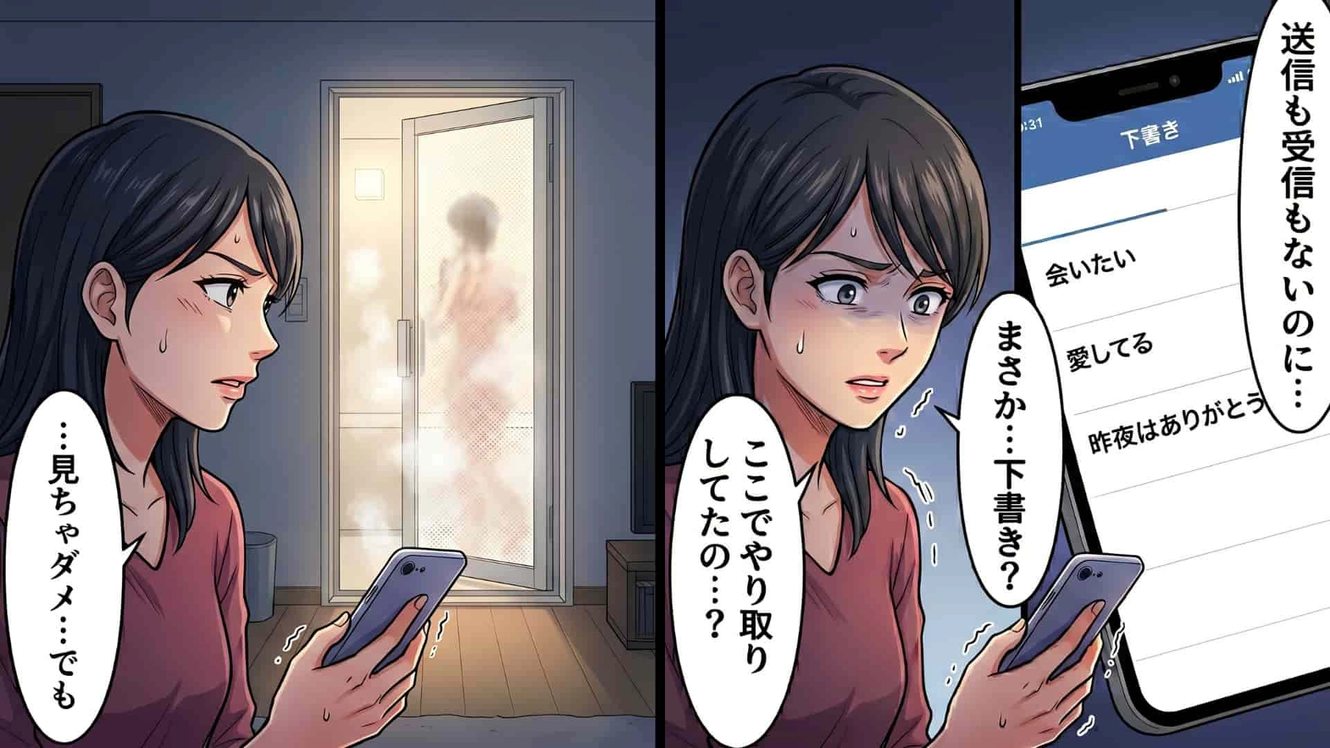 「見たことないアプリ...」やさしい彼氏の態度が最近どこか怪しい。お風呂中に放置されたスマホをこっそり覗くと、そこには巧妙すぎる【裏切りの手口】が…！