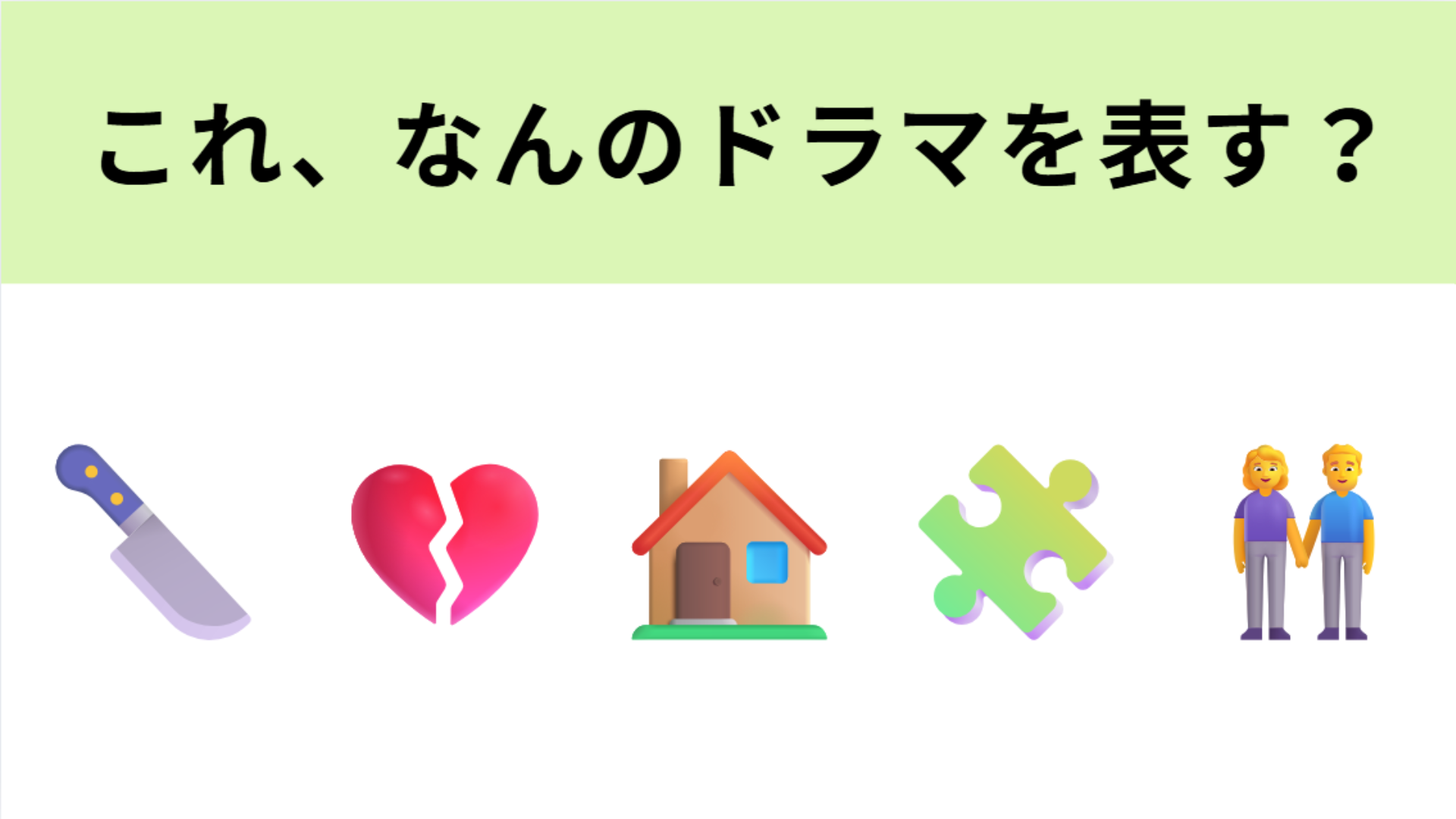 この絵文字が表すドラマは？賀来賢人さんと榮倉奈々さんの結婚のきっかけになったドラマ！