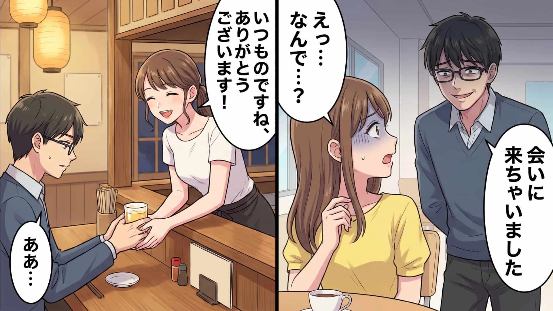 【ストーカー】友人と休日にカフェ巡りを満喫中。「会いに来ちゃいました♡」まさかの人物がストーカー化して【とんでもない事件】に...!
