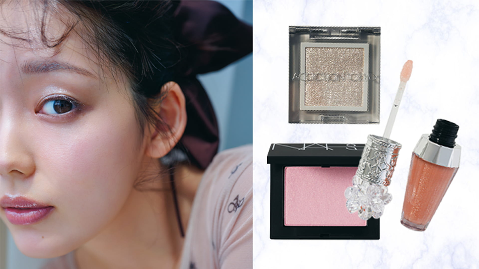 秋はキラキラメイクが映える！ピュアガールを演出する「ラメレイヤード」の魅力に酔いしれて♡