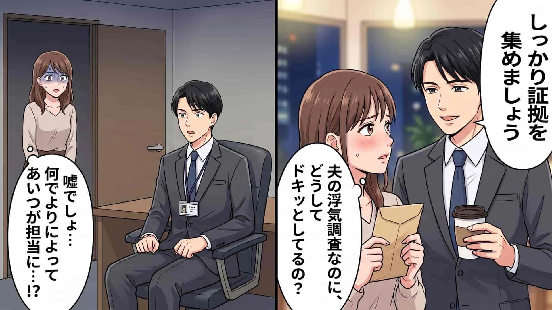 「なんでよりによってあいつが」夫の怪しい行動に耐えかねて探偵に調査を依頼。しかし、そこに現れたのは【まさかの人物】で...！？・前編