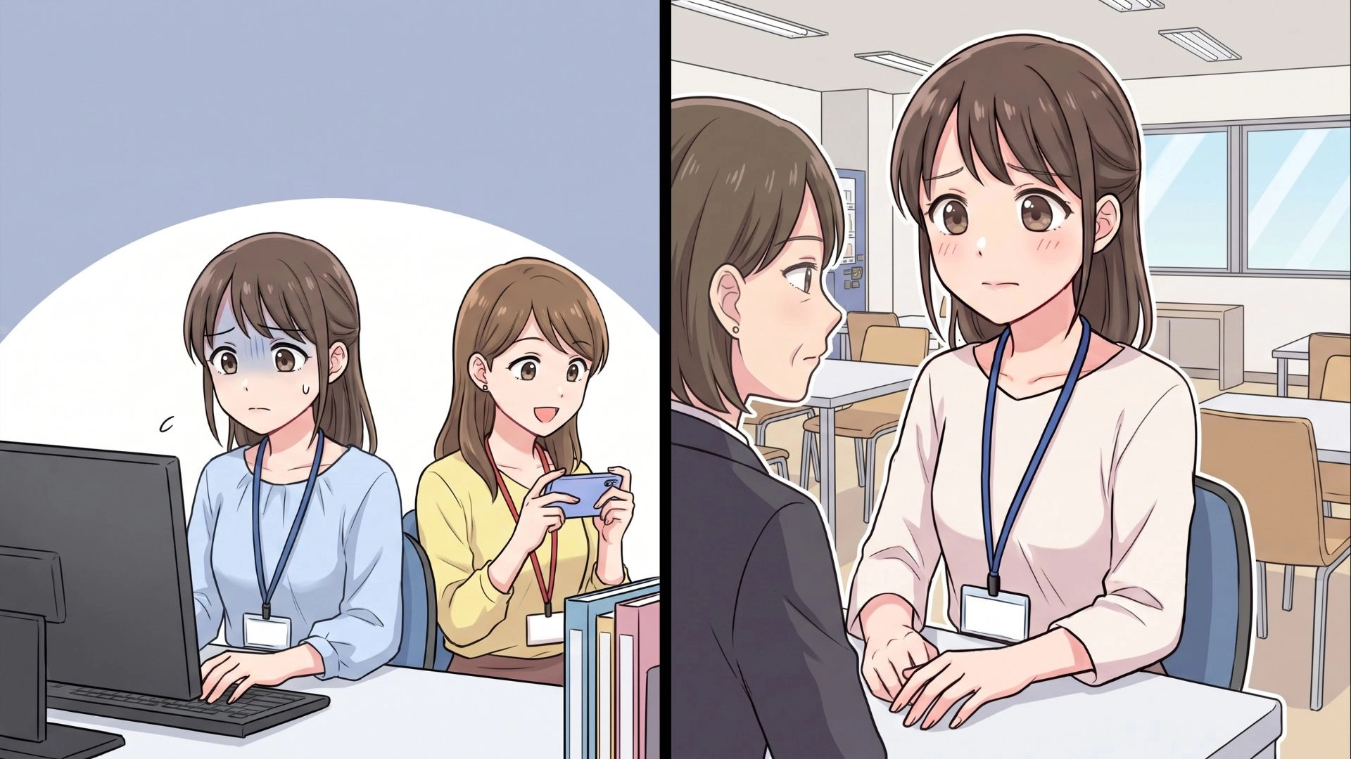 仕事中に堂々とゲーム...!?同期だけ“特別扱い”されていることに違和感。先輩に相談すると、【予想外の事実】が判明して...!