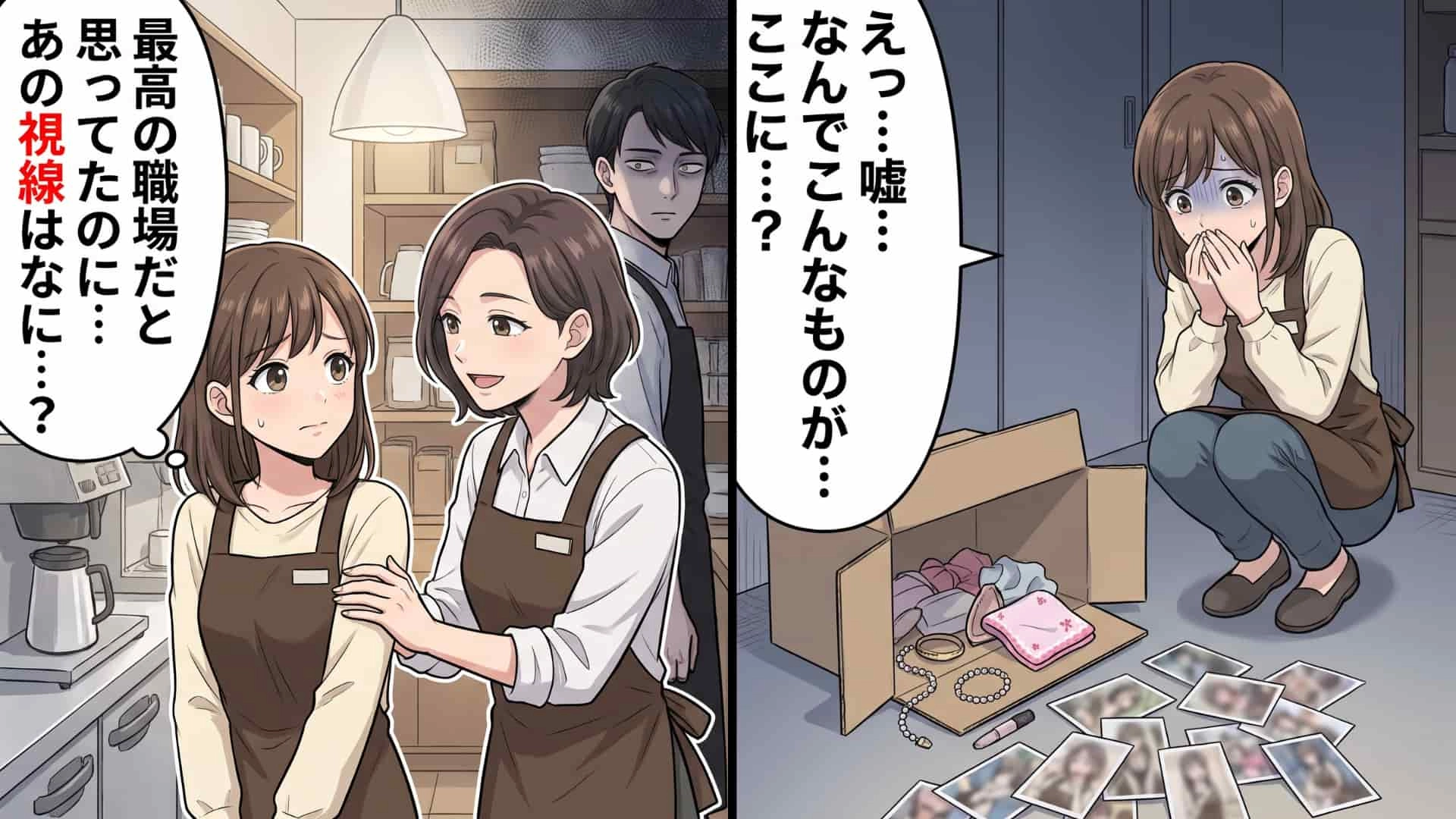 【恐怖体験】「あの人には気をつけてね」ベテランの先輩が突然の退職。不気味な忠告の裏側に隠されていた、店長の【異常な行動】とは…!