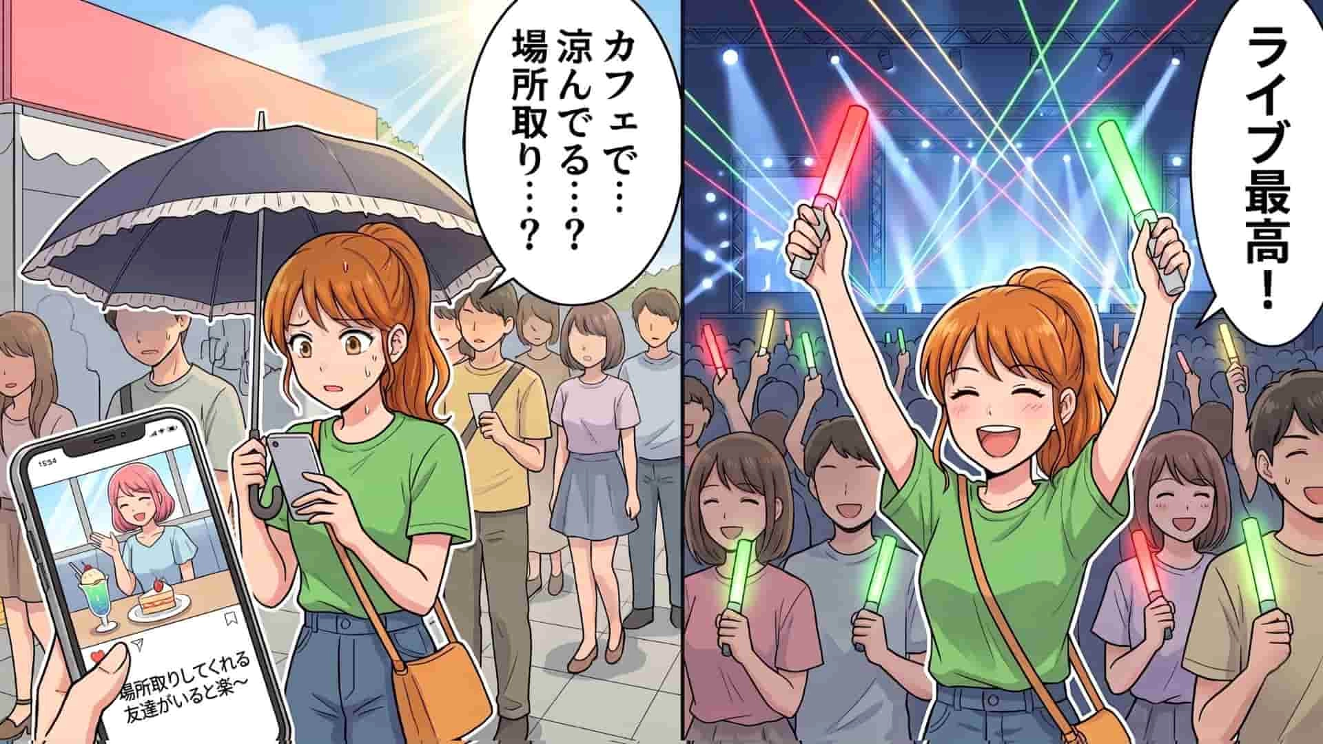 【後編】【推し活】ライブ遠征中、身勝手な行動を繰り返す友人。グッズ列に並んでいたら“まさかの展開”に...！？