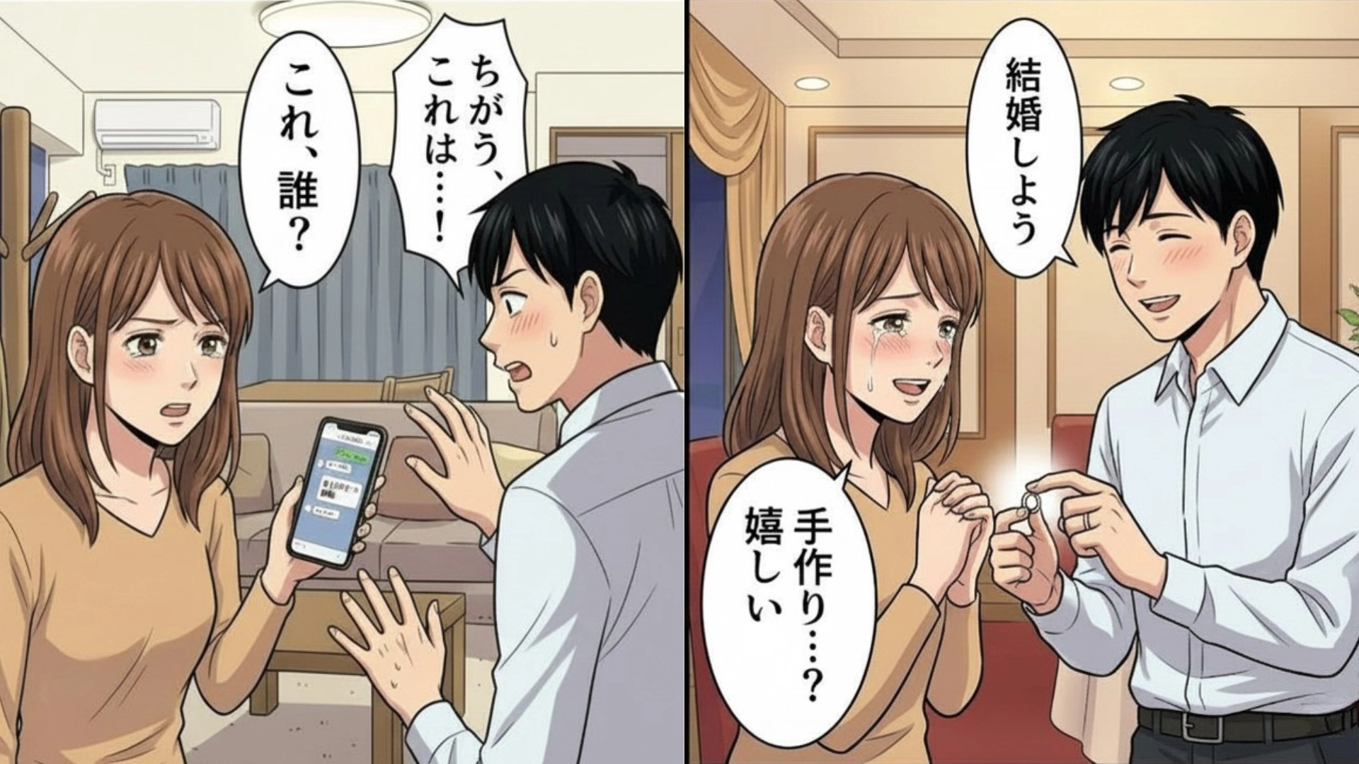 【後編】「なにか隠してる...？」彼のジャケットから甘い香水の匂い。激怒する主人公に【予想外の展開】が...！？