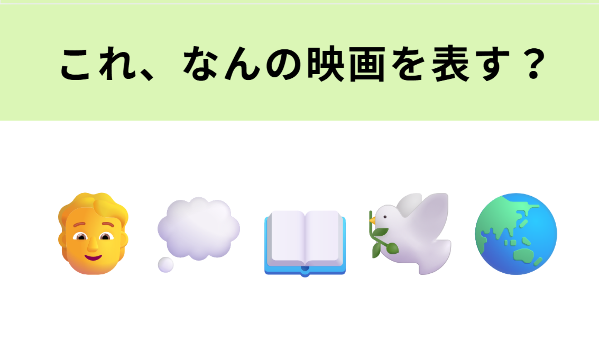 この絵文字が表す映画は？2023年に公開されたジブリ作品です！