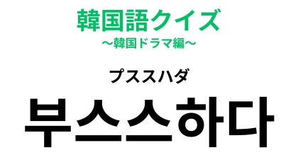 「부스스하다（プススハダ）」の意味は？お手入れが必要かも...！【韓国語クイズ】