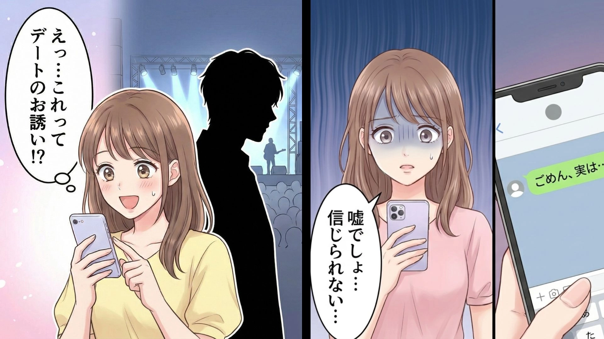 気になる彼から突然ライブのお誘い♡ 夢のようなデートのはずが、【まさかの結末】に…！