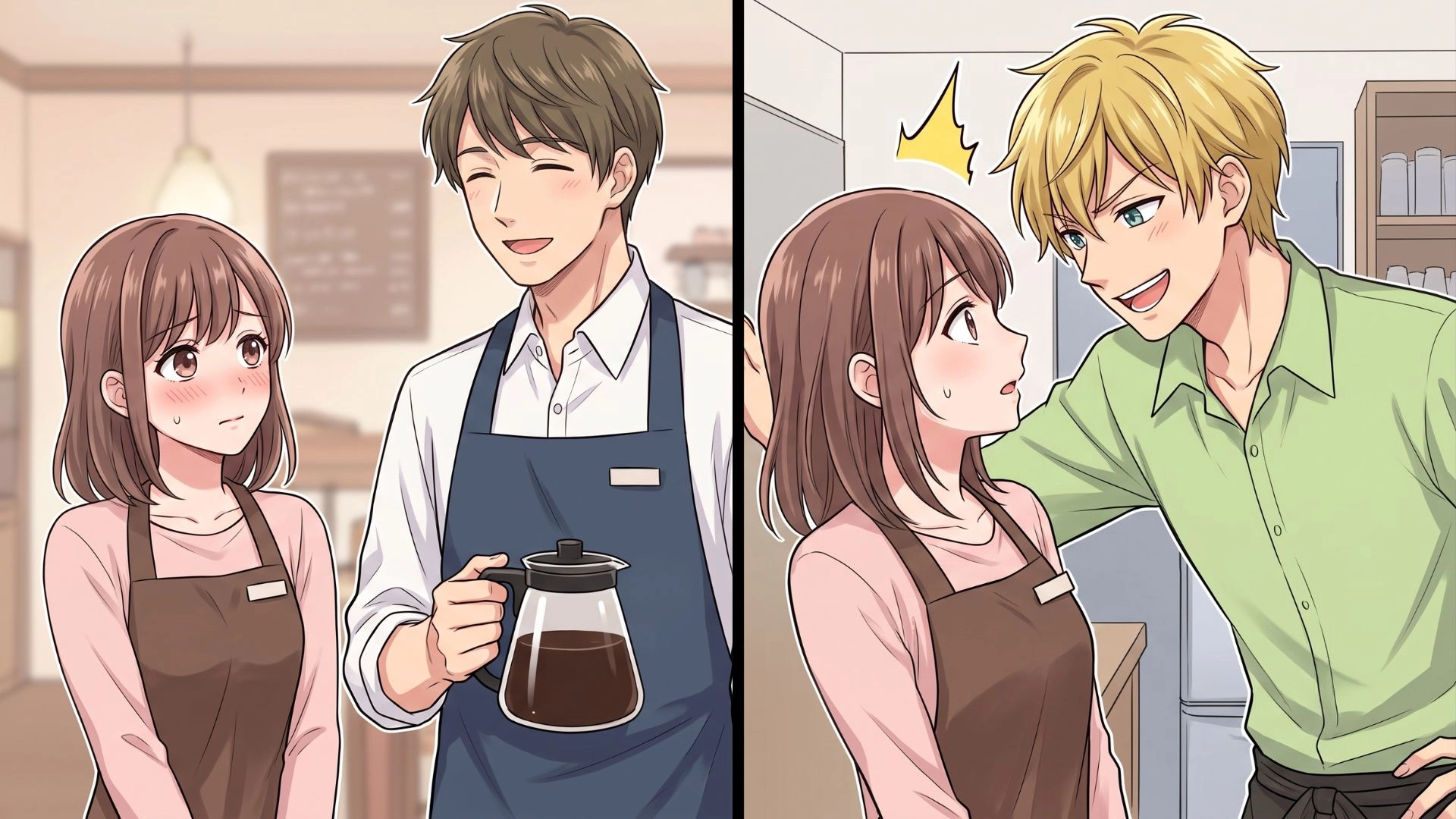 「すごく可愛いですよね」新人バイトからの強烈アプローチ♡ しかし、【ありえない束縛発言】をされてドン引き...!?・前編