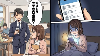 【就活】大手企業の選考に進み有頂天だった友人。その後、彼のもとに“不採用通知”が届いた【まさか理由】とは...！？・前編
