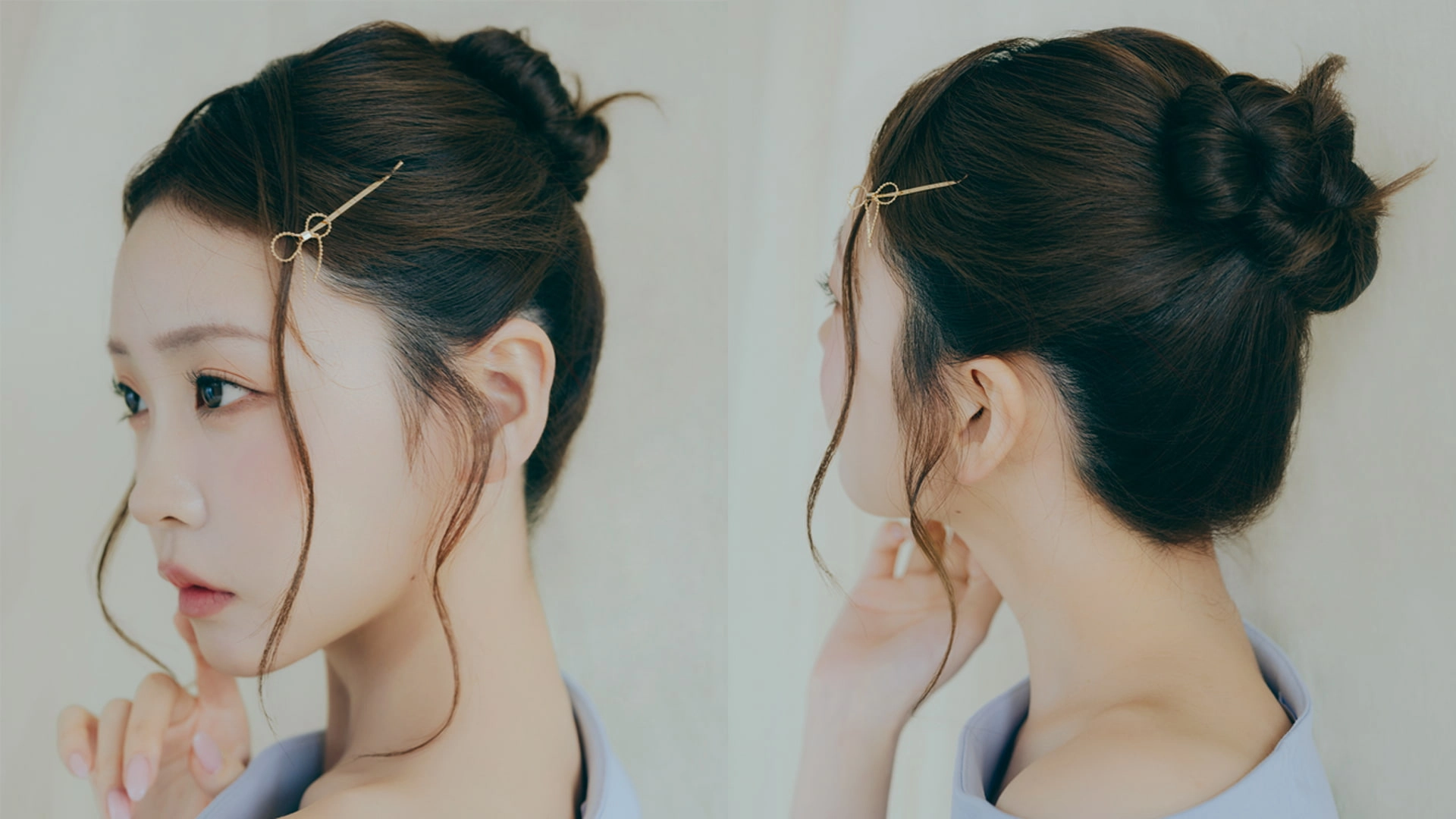 ヘアピンでお手軽にできる♡ 涼しげで崩れにくい【カーテンバング風】アレンジの作り方