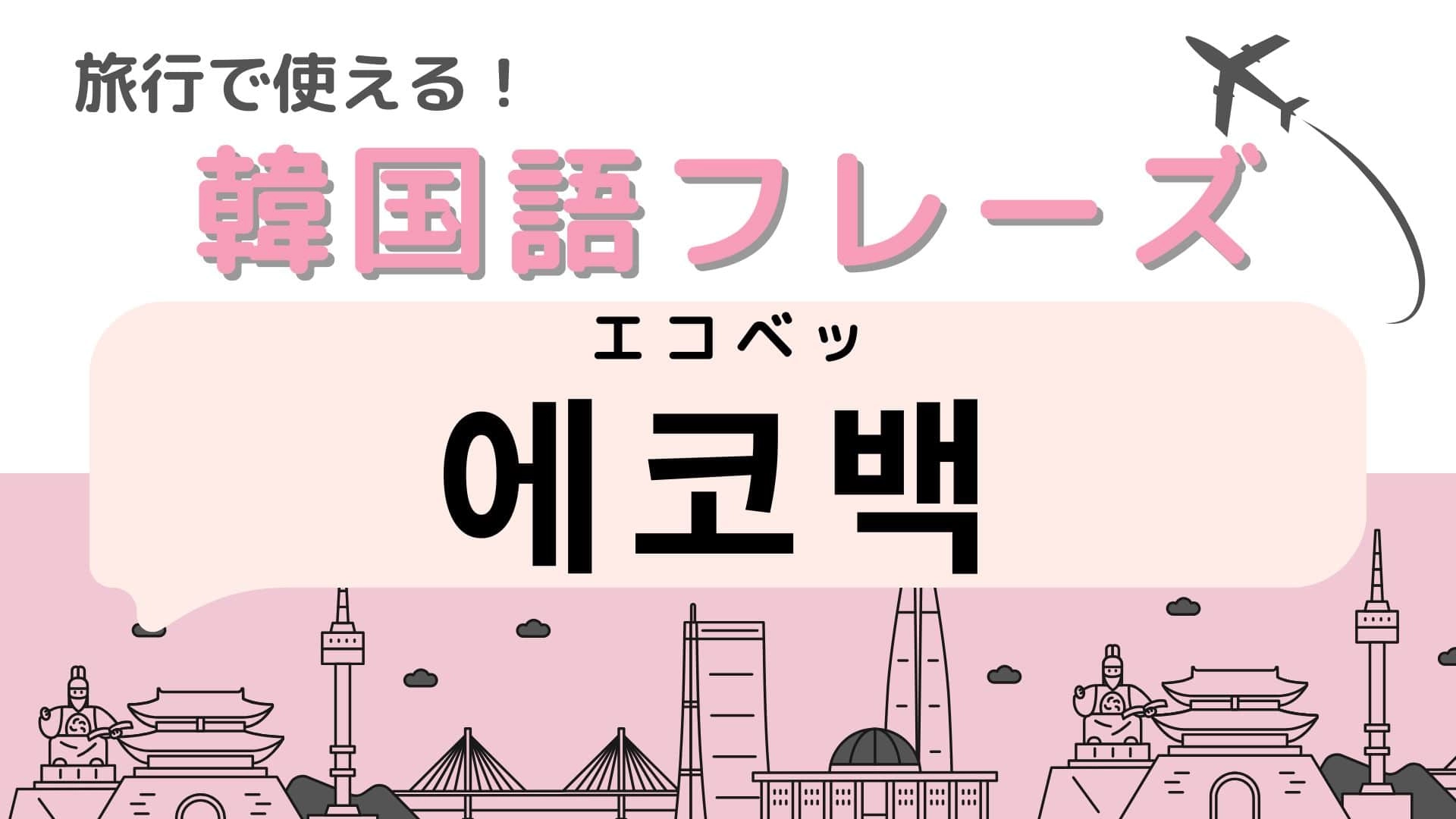 「에코백(エコベッ)」の意味は?韓国旅行のお土産にも…!