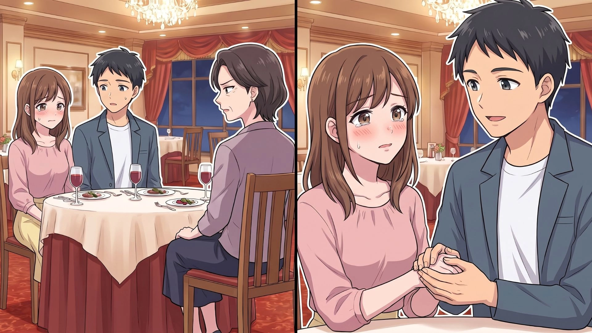 【後編】「彼女と同じ職場なの?」彼のお母さんに初めてのご挨拶。緊張しながら向かったディナーで、【衝撃の人物】が待っていて...!?