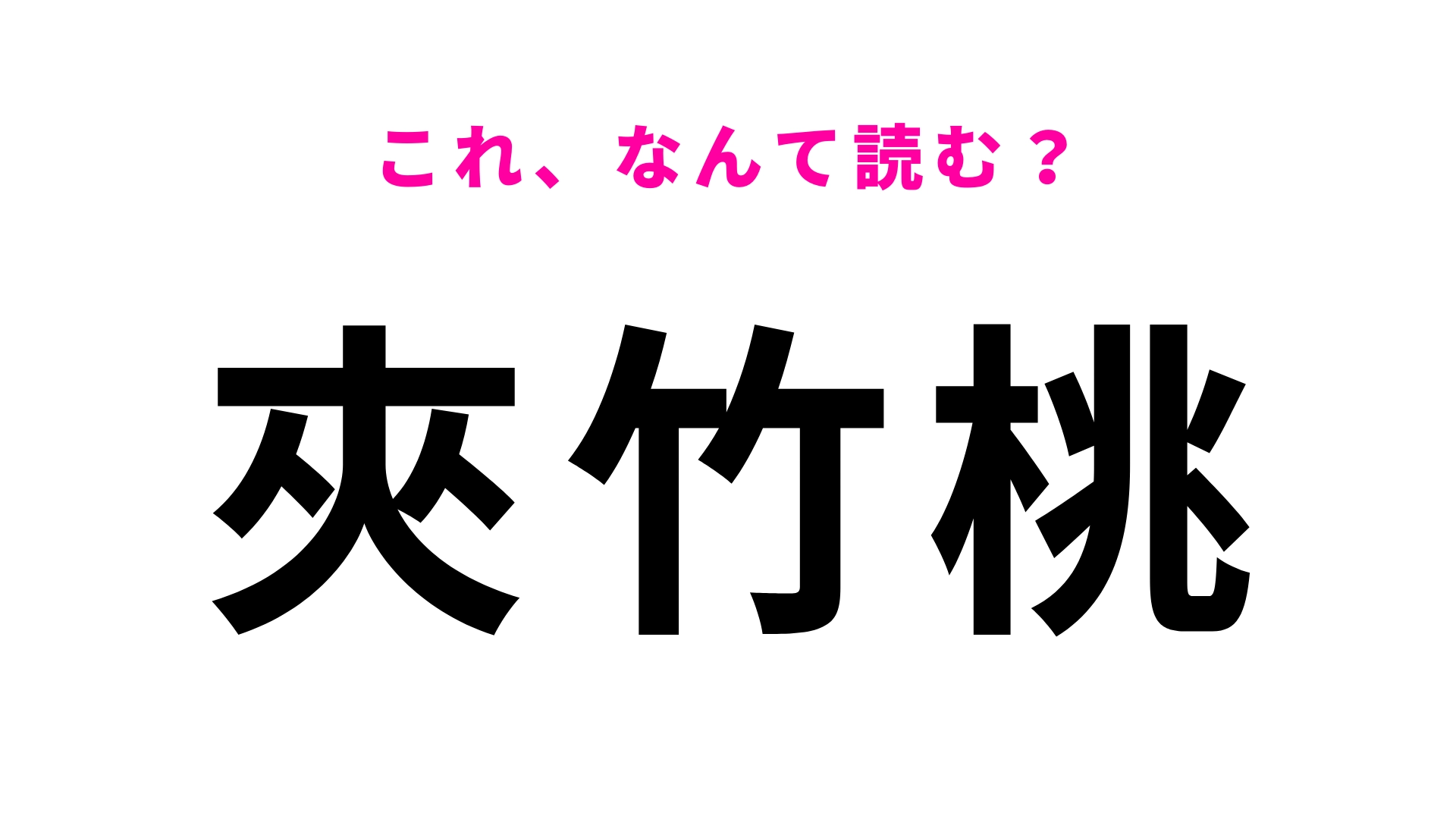 【夾竹桃】はなんて読む？あなたも見たことがあるものかも…！？