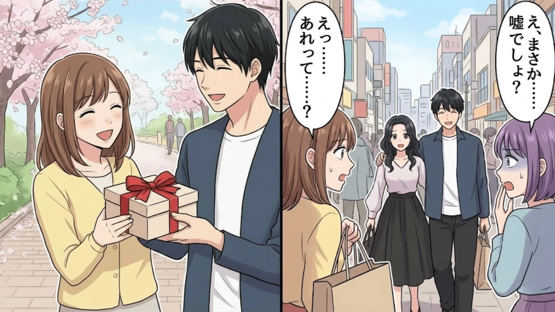 【最後にスカッと！】ある日、街で知らない女性と歩く彼に遭遇。こっそり尾行すると【恐ろしい裏切り】が発覚して...！？・前編